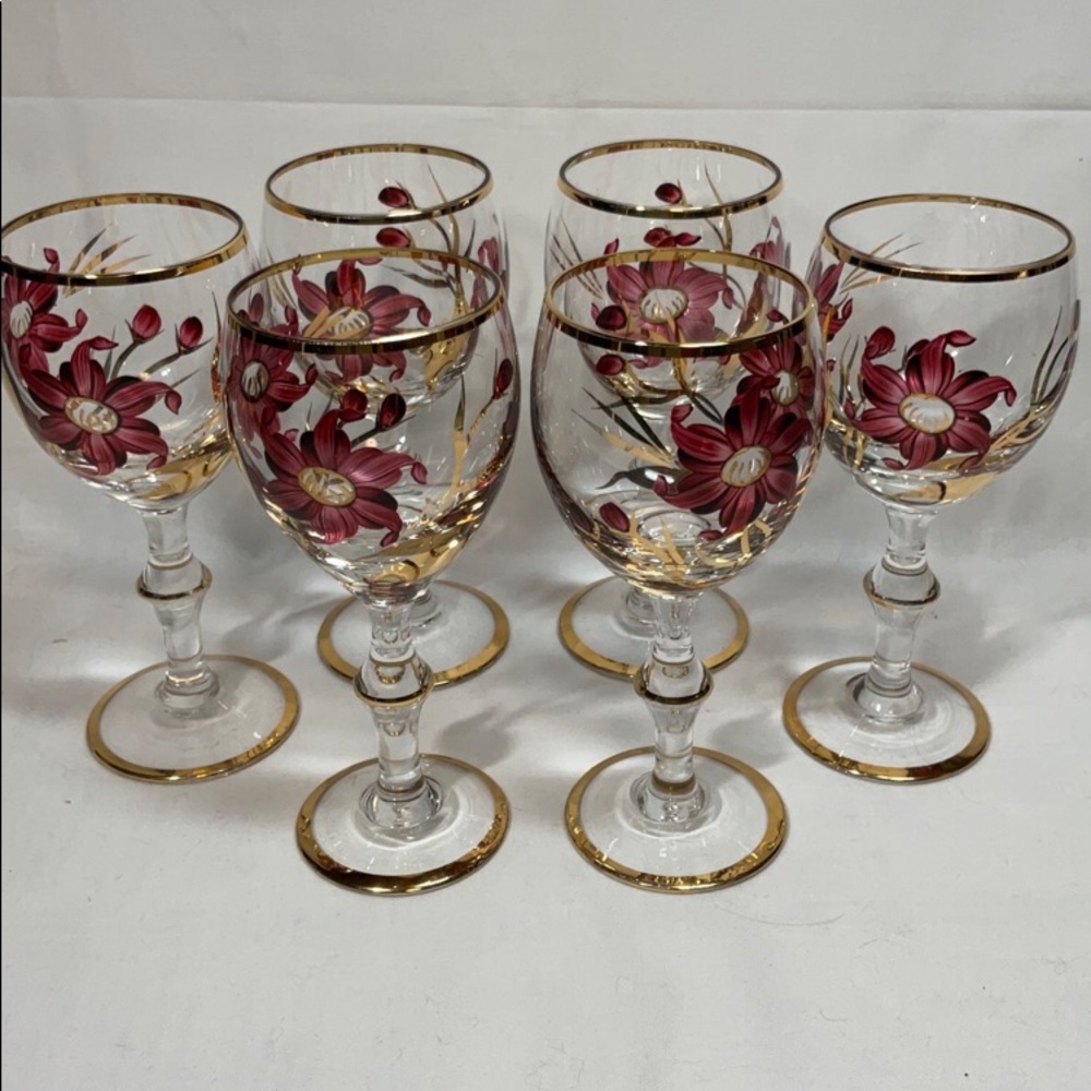 Vintage Romanian cordial glasses